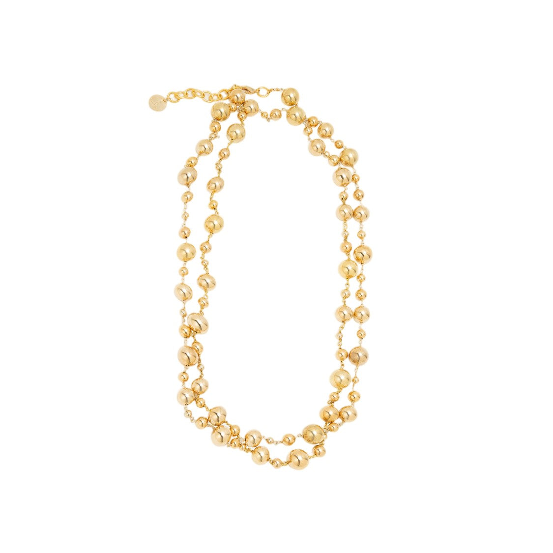 Silvia Gnecchi Gold-Plated Necklace With Adjustable Clasp And Charms
