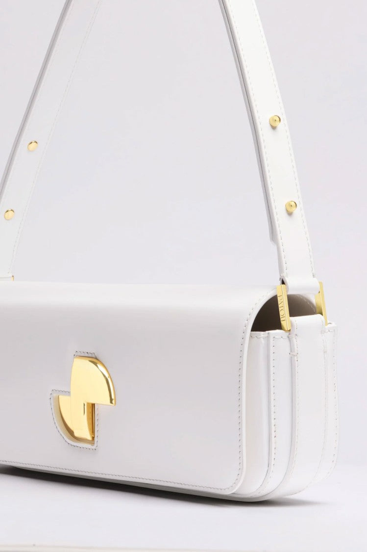 Patou Glossy Leather Day Bag