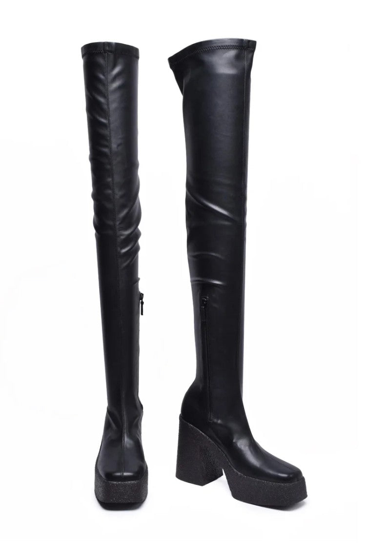 Stella Mccartney High Heel Rubber Boots - Black