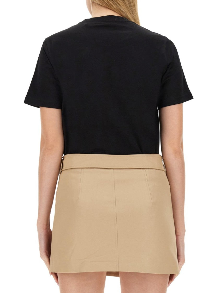 Burberry Black T-Shirt With Bold Logo Design