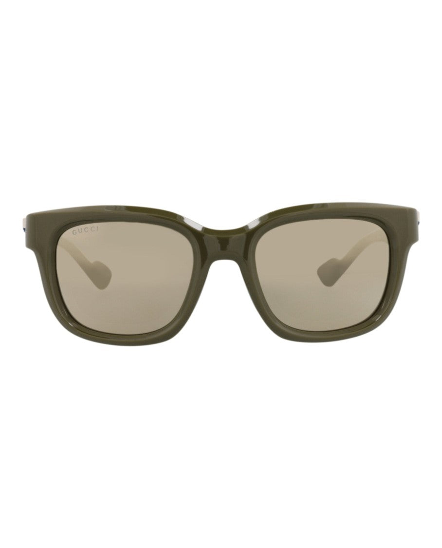 Gucci Square-Frame Injection Sunglasses