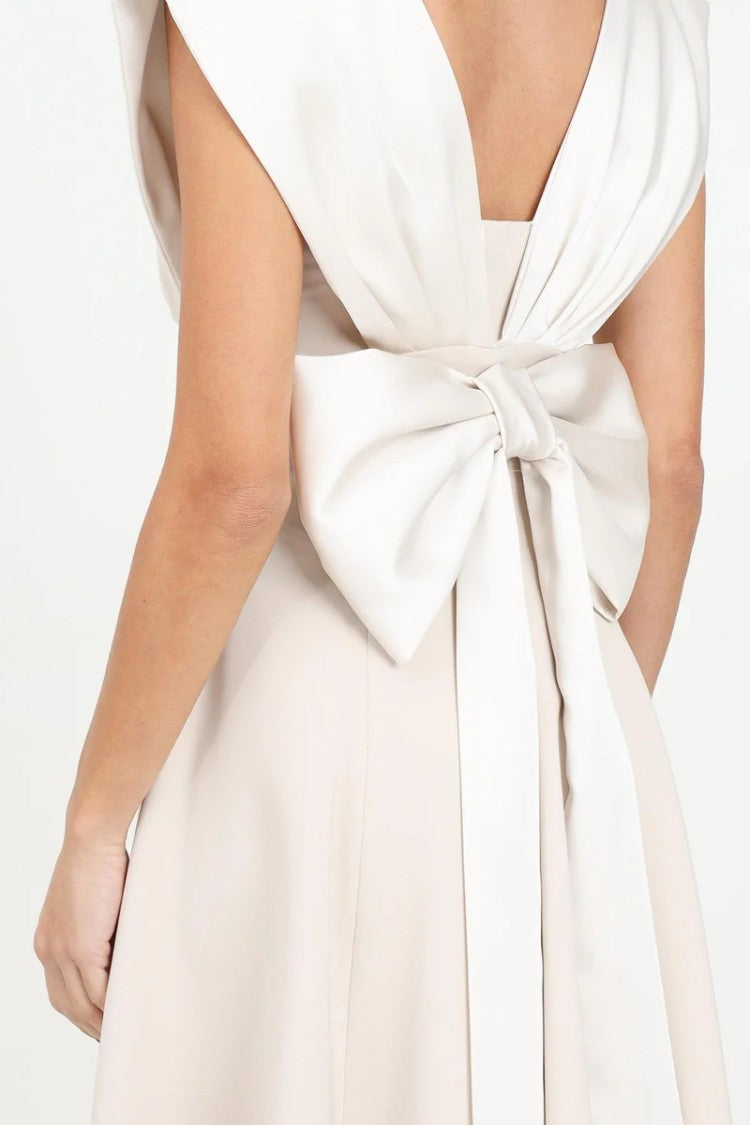 Santas* Flared Dress - White