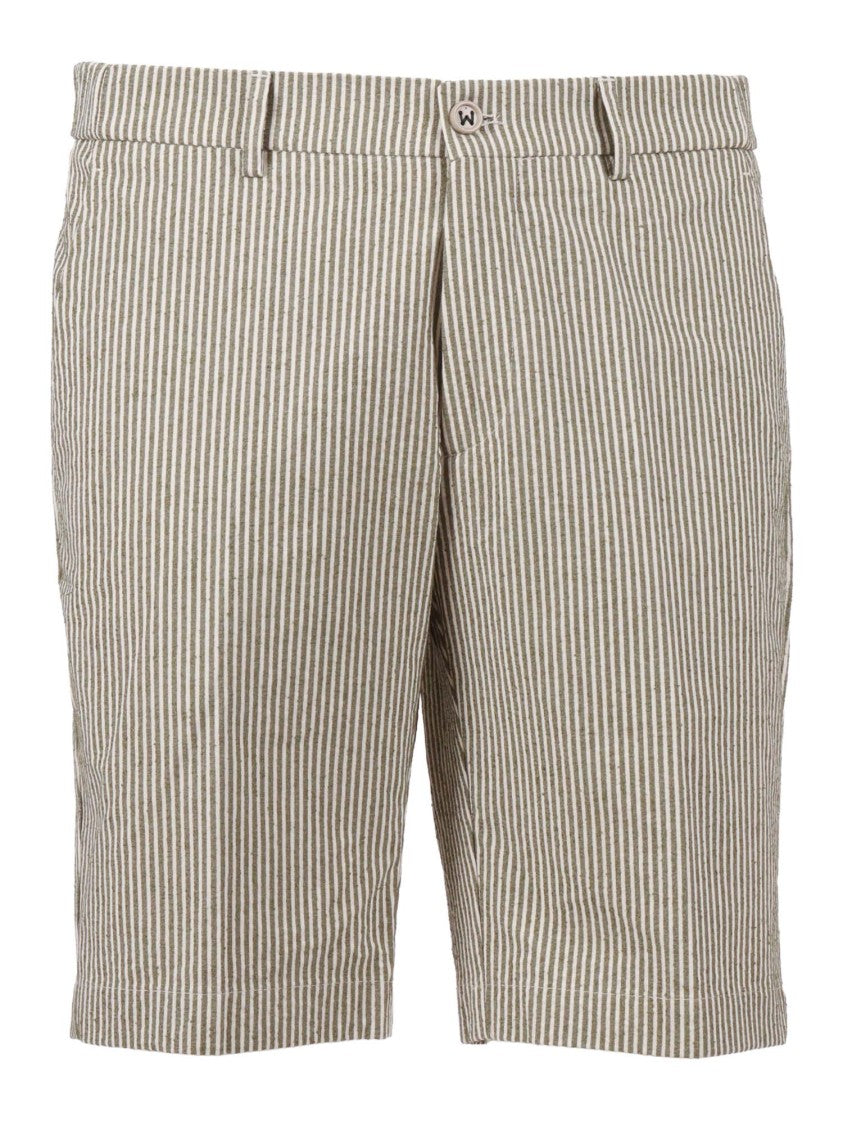 Berwich Vertical Striped Tailored Shorts