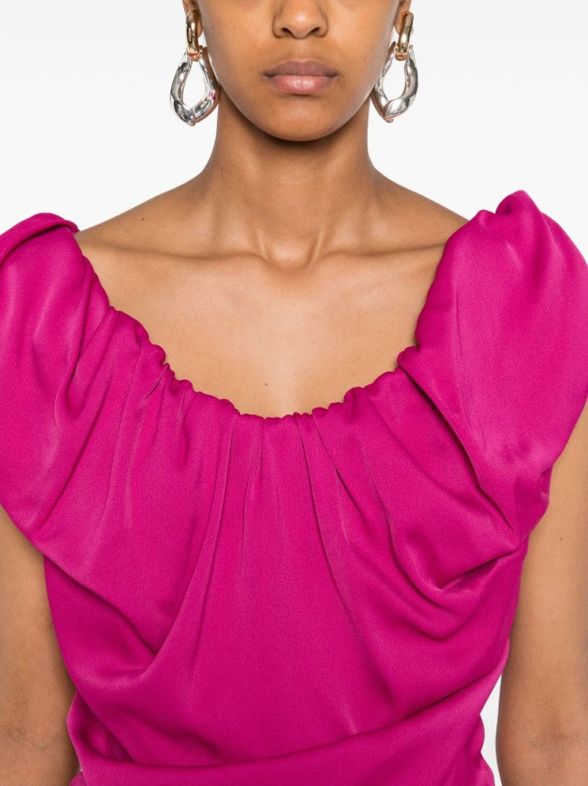 Vivienne Westwood Long Fuchsia Maxi Dress