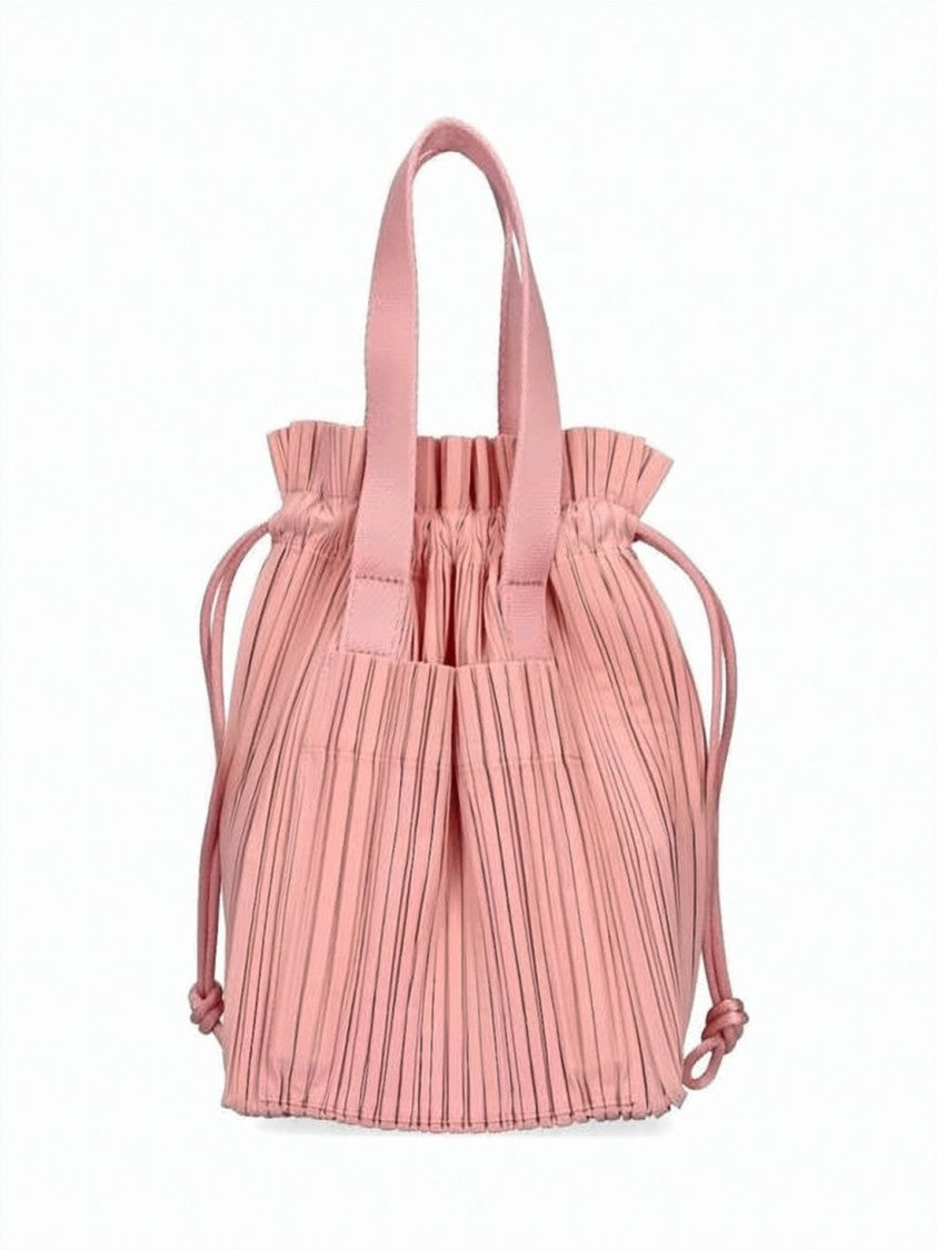 Pleats Please Pleated Design Tote Bag With Versatile Carrying Options