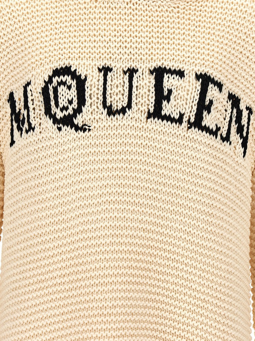 Mcqueen Inlaid Logo Hoodie