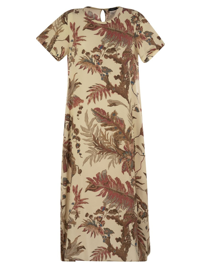 Max Mara Revere - Printed Silk T-Shirt Dress