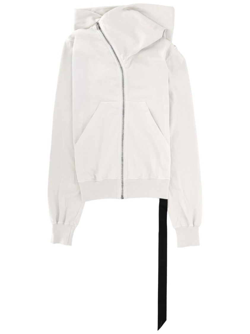 Drkshdw By Rick Owens Neutrals Mountain High Structured Collar Hoodie