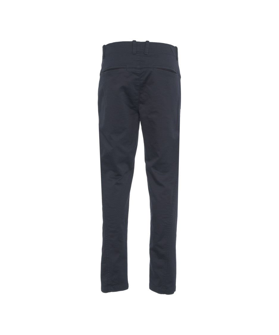 Transit Tailored Blue Chino Pants With Hidden Zipper Closure