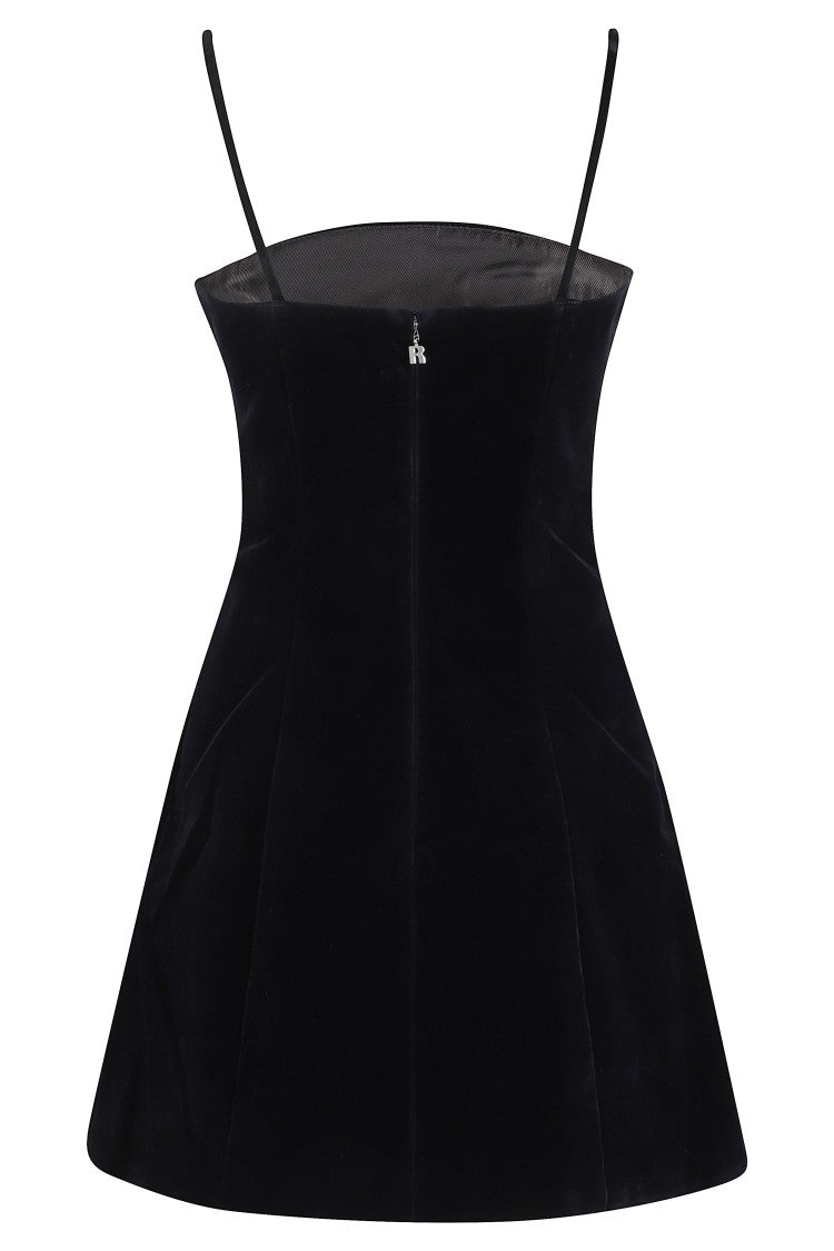 Rotate Velvet Mini Strap Dress