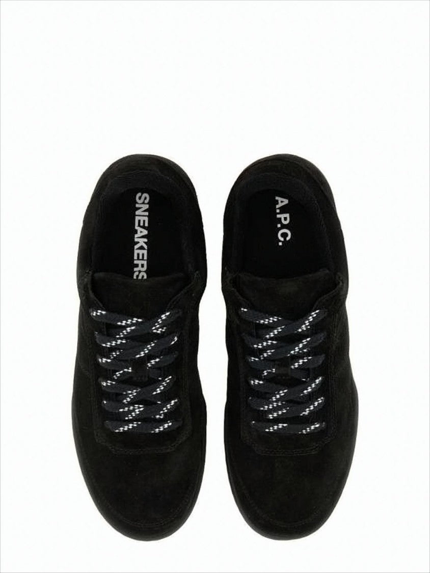 A.P.C. Black Suede Sneaker
