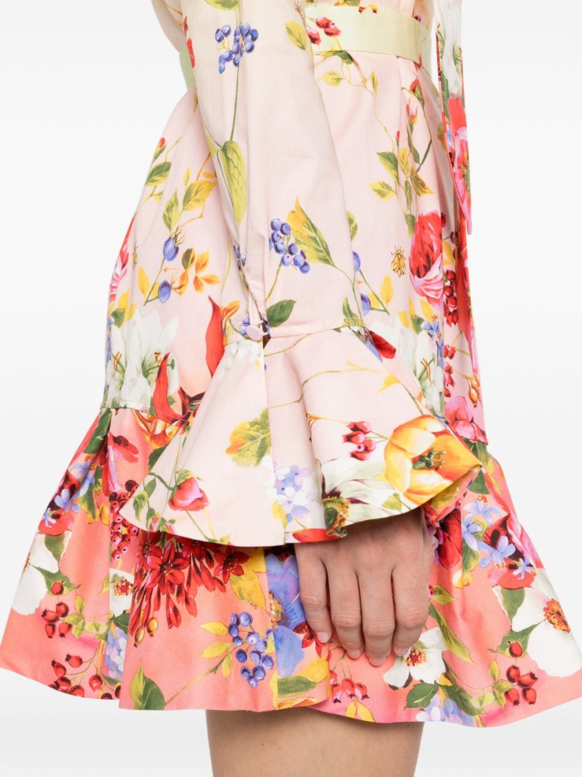 Roberto Cavalli Floral Print Mini Dress