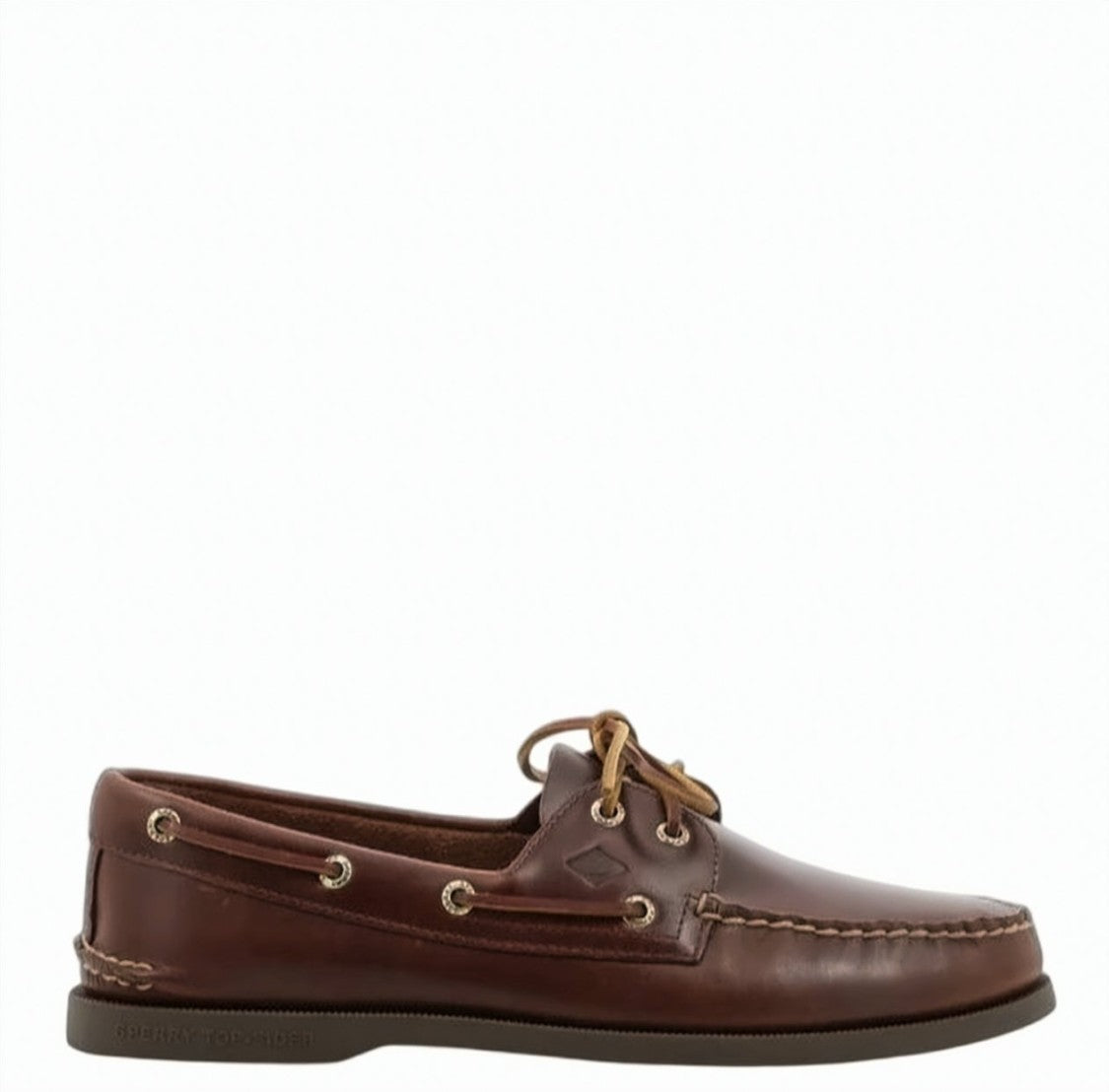 Sperry Top Sider Brown 2 Eye Leather Lacing Mocassin