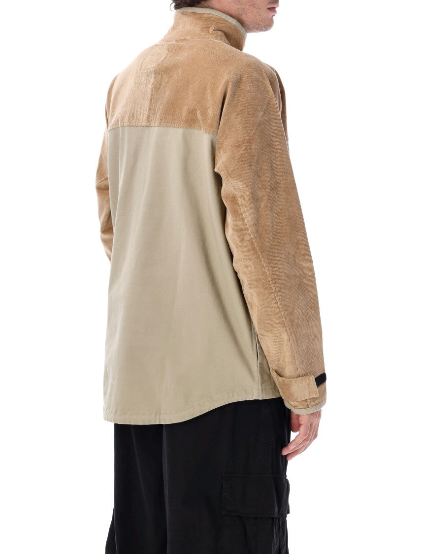 Kavu Half-Zip Pullover With Corduroy Accents And Chest Pocket