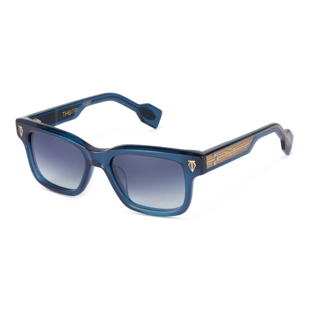 T Henri Daytona Square Acetate Sunglasses With Gold-Tone Accents