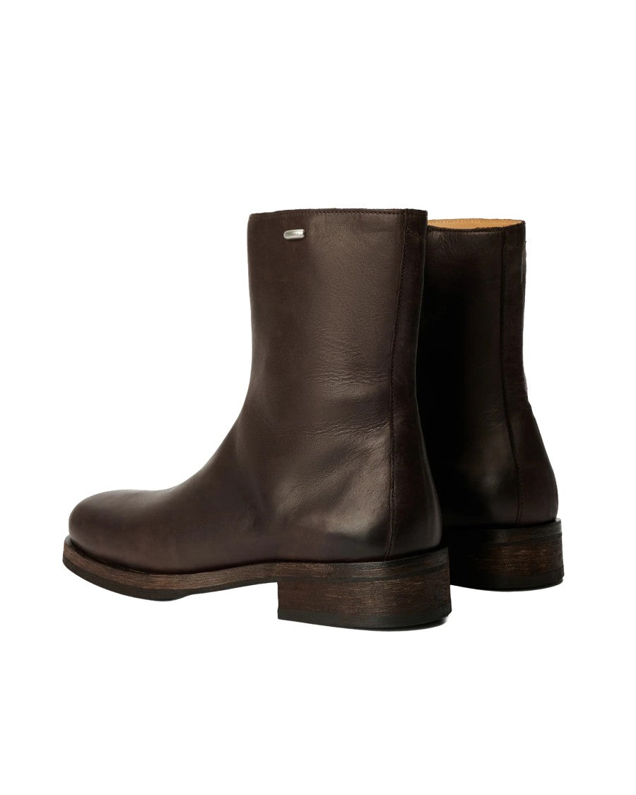 Our Legacy Camion Italian Vegetable-Tanned Leather Ankle Boots