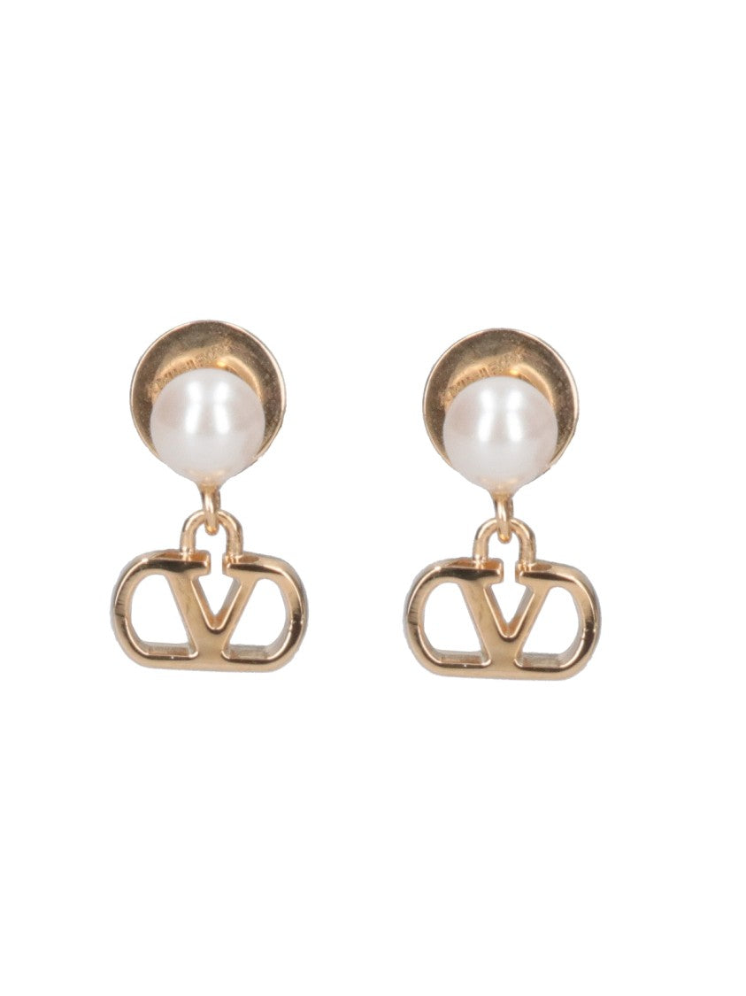 Valentino Garavani "Vlogo Signature" Earrings Gold-Plated