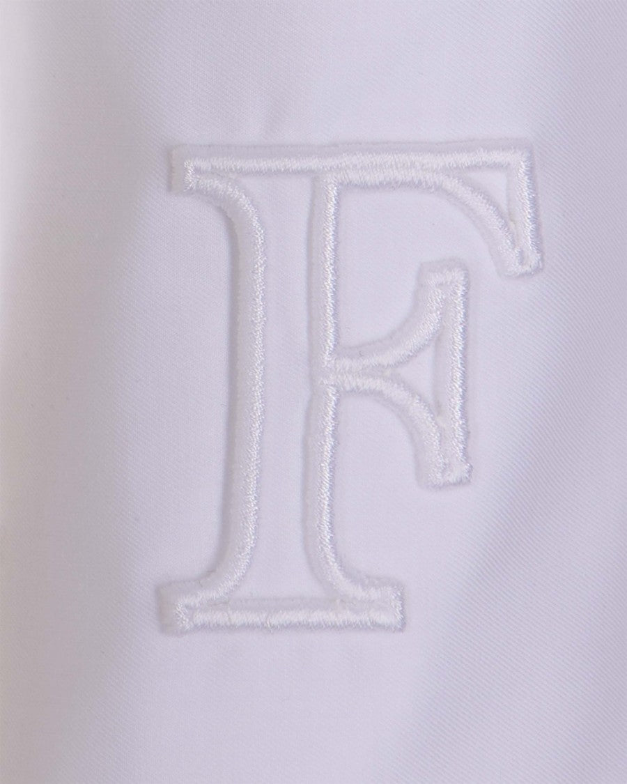 Elisabetta Franchi White Poplin Shirt With Tie