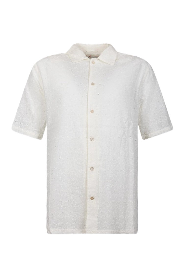 Mc2 Saint Barth Off-White Americane Short-Sleeved Shirt