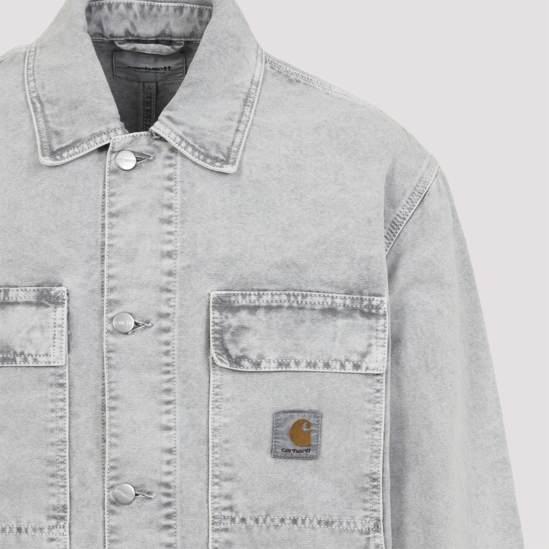Carhartt Wip Og Arctic Grey Cotton Jacket
