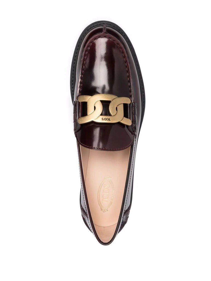 Tod's Brown Leather Moccasins