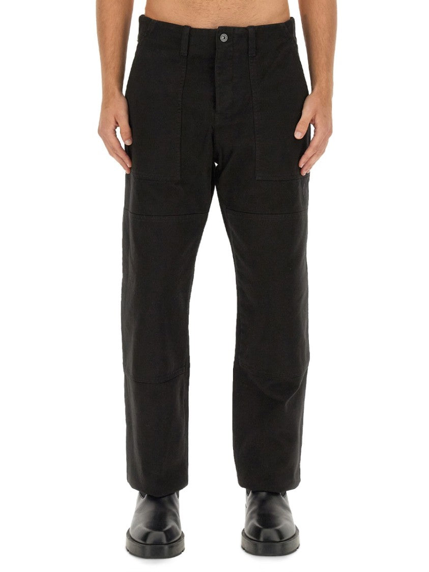Marcelo Burlon Relaxed Fit Black Denim Pants