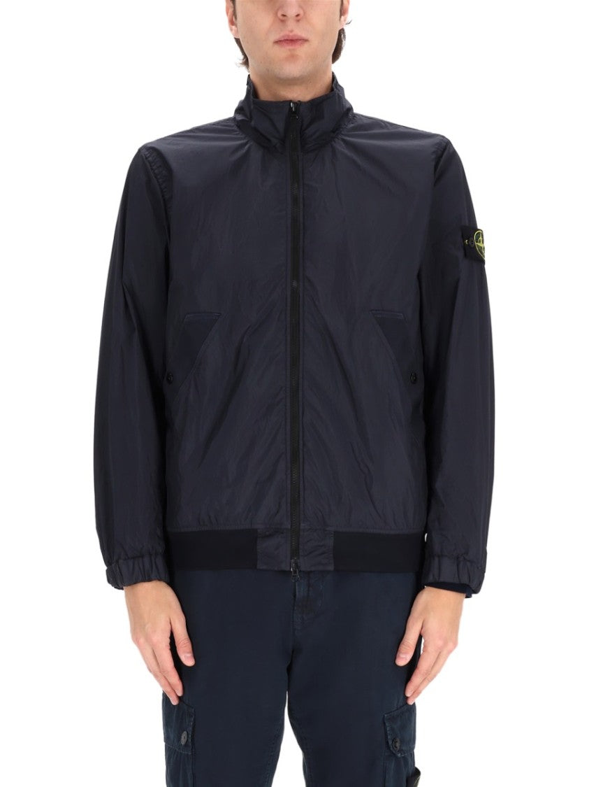 Stone Island Stiff Collar Zipper Polyamide Jacket
