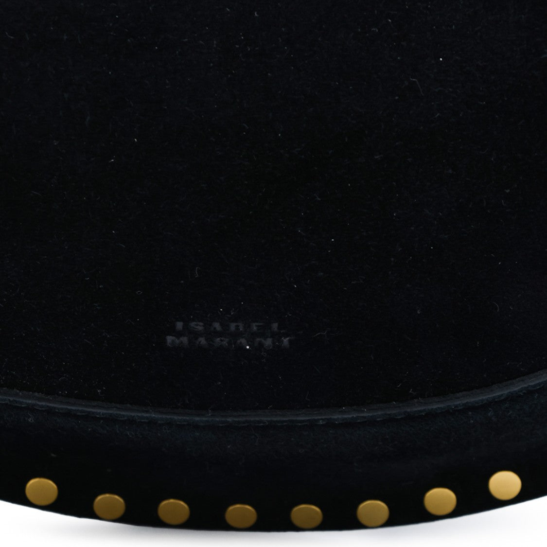 Isabel Marant Crescent Shoulder Bag With Gold-Tone Studs