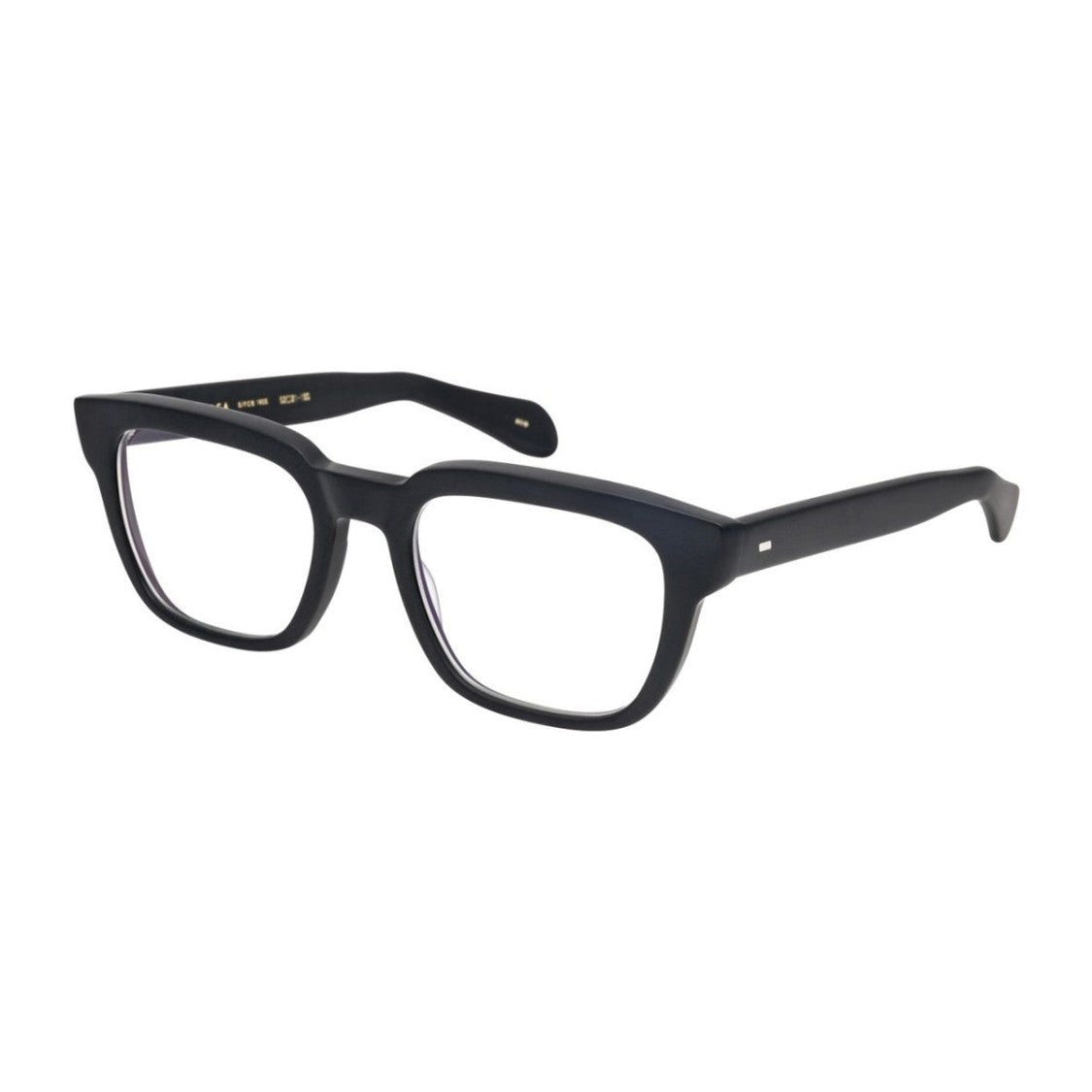 Masunaga Matte Black Koki One Hundred Rectangular Glasses