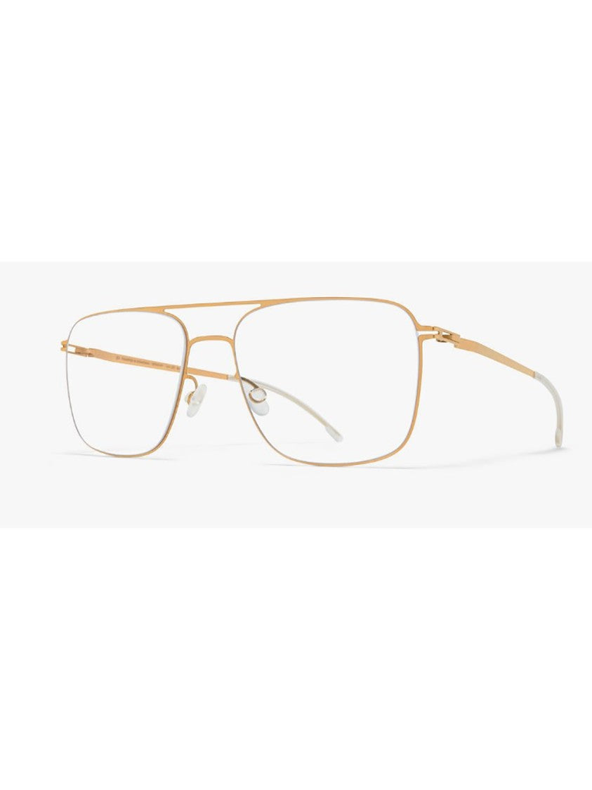 Mykita Gold Metallic Optical Frames With Refined Finish