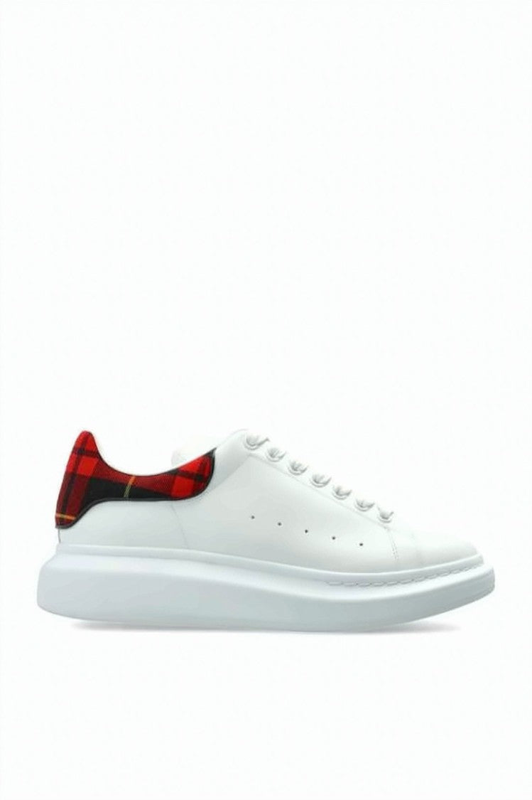 Alexander Mcqueen White Calf Leather Thick Rubber Sole Sneakers
