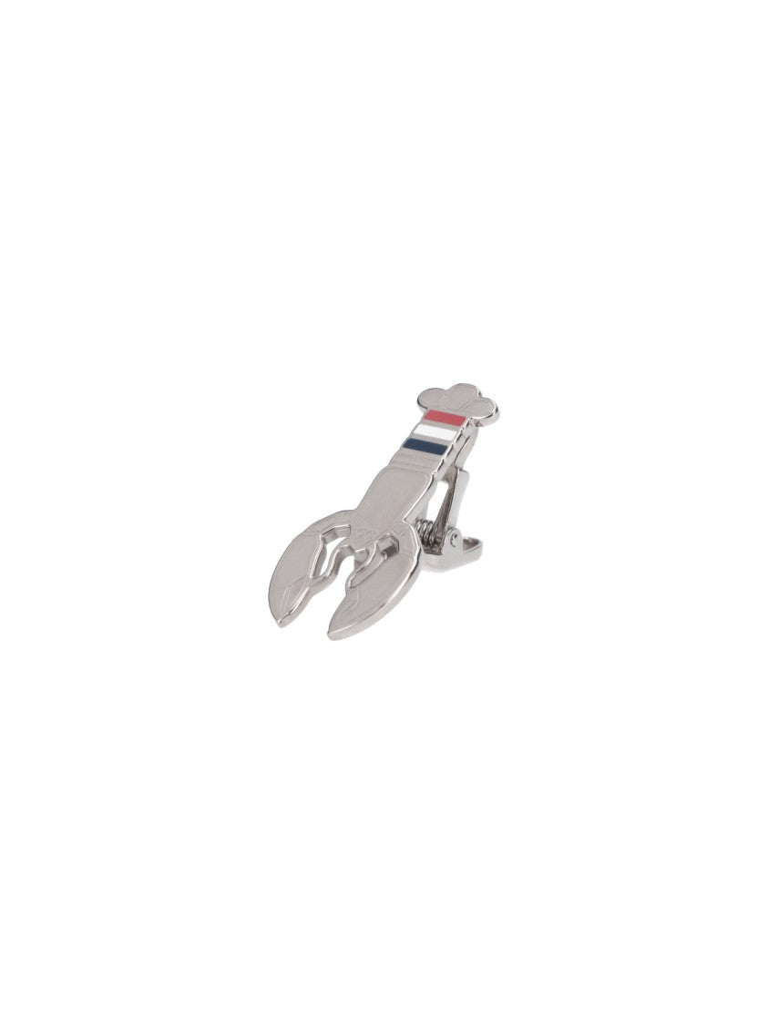 Thom Browne Silver-Tone Lobster Claw Lapel Pin