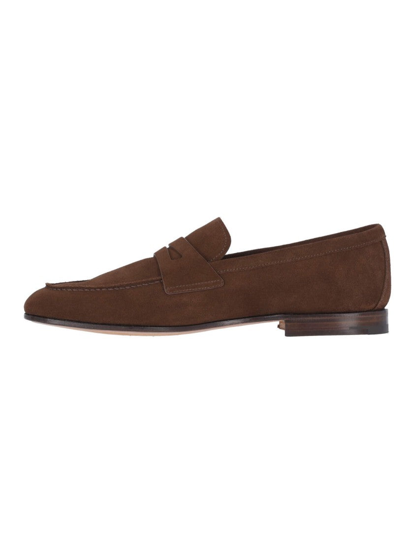 Church's Brown Suede Slip-On Moccasins