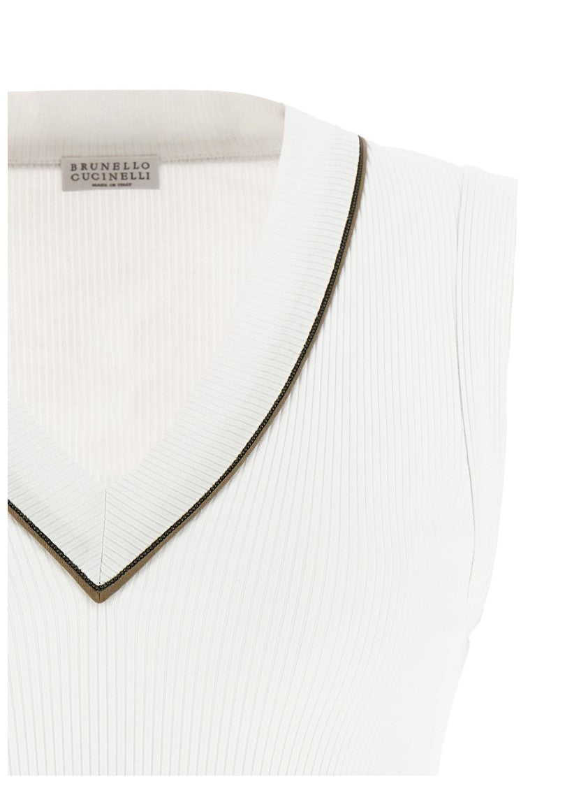 Brunello Cucinelli 'Shiny Piping' Top