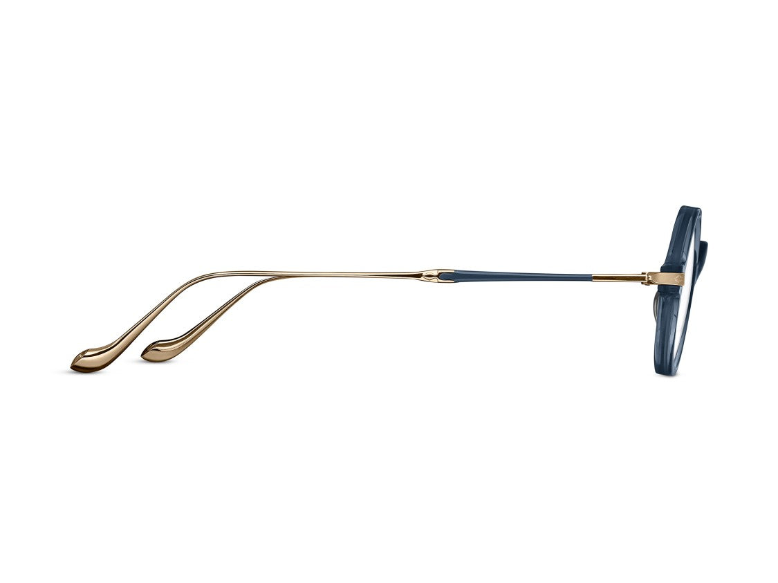 Matsuda Gold Mxmf1 Acetate Round Eyeglasses