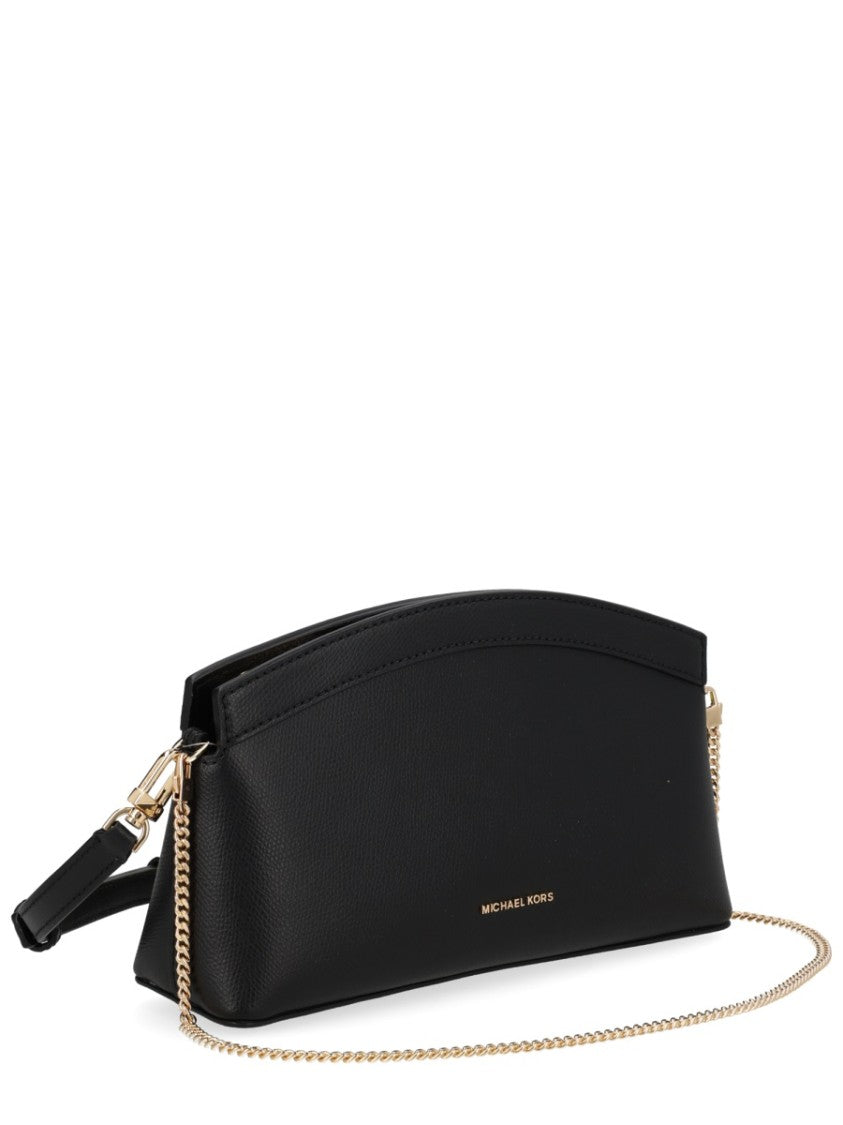 Michael Michael Kors Athena Curved Top Metallic Clutch Bag