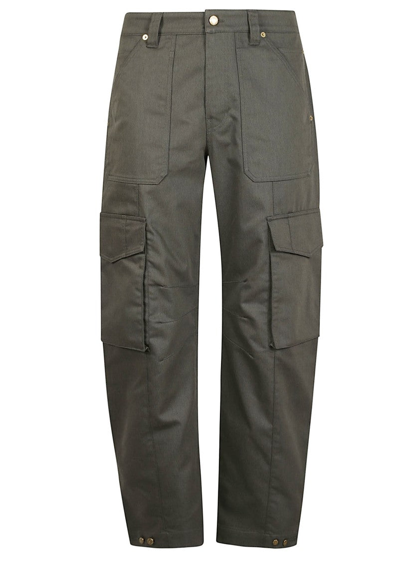 Golden Goose Utility-Inspired Trousers With Multiple Pockets And Button Fastening