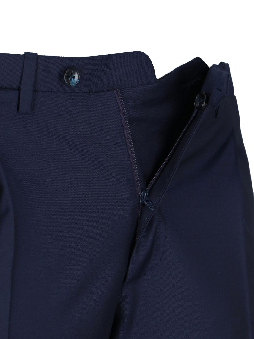 Kiton Double-Breasted Suit – Navy