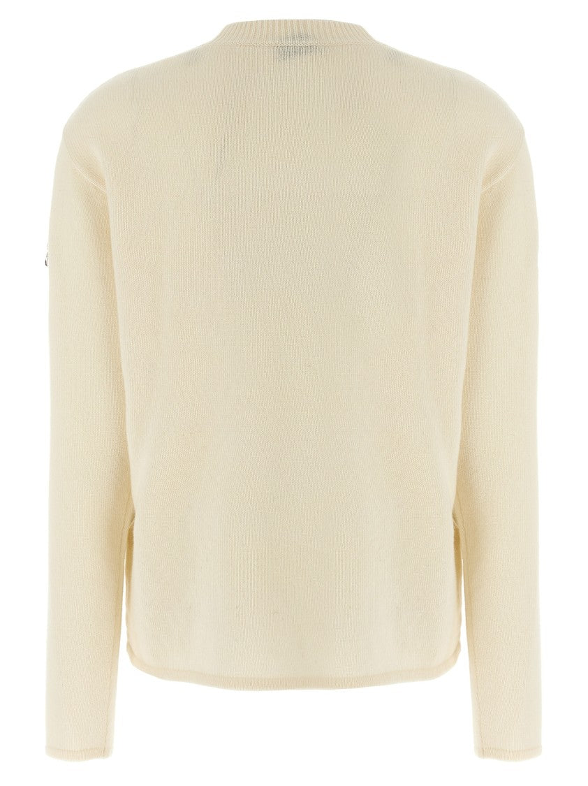 Moncler Genius Wool And Cashmere Blend Sweater With Eyelet Detail