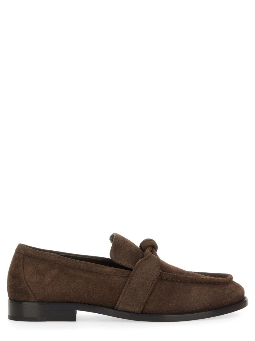 Bottega Veneta Astaire Calf Leather Knot Loafers