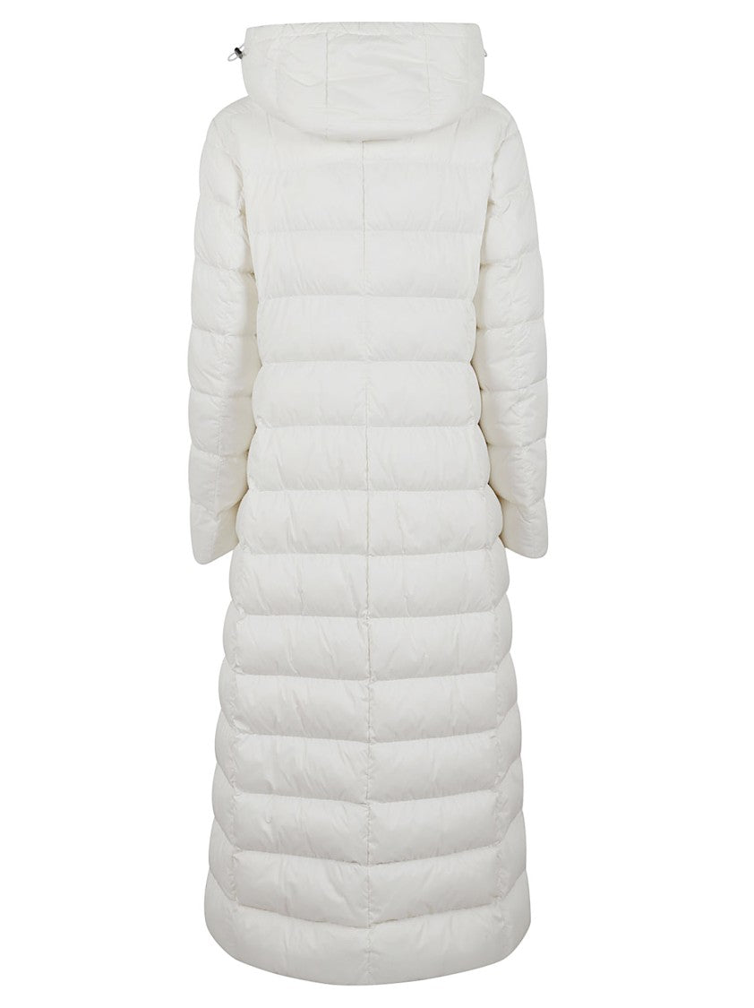 Herno Long Quilted Down Jacket With Concealed Closure