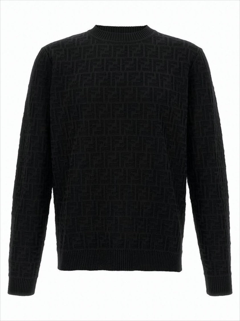 Fendi Textured Black Sweater