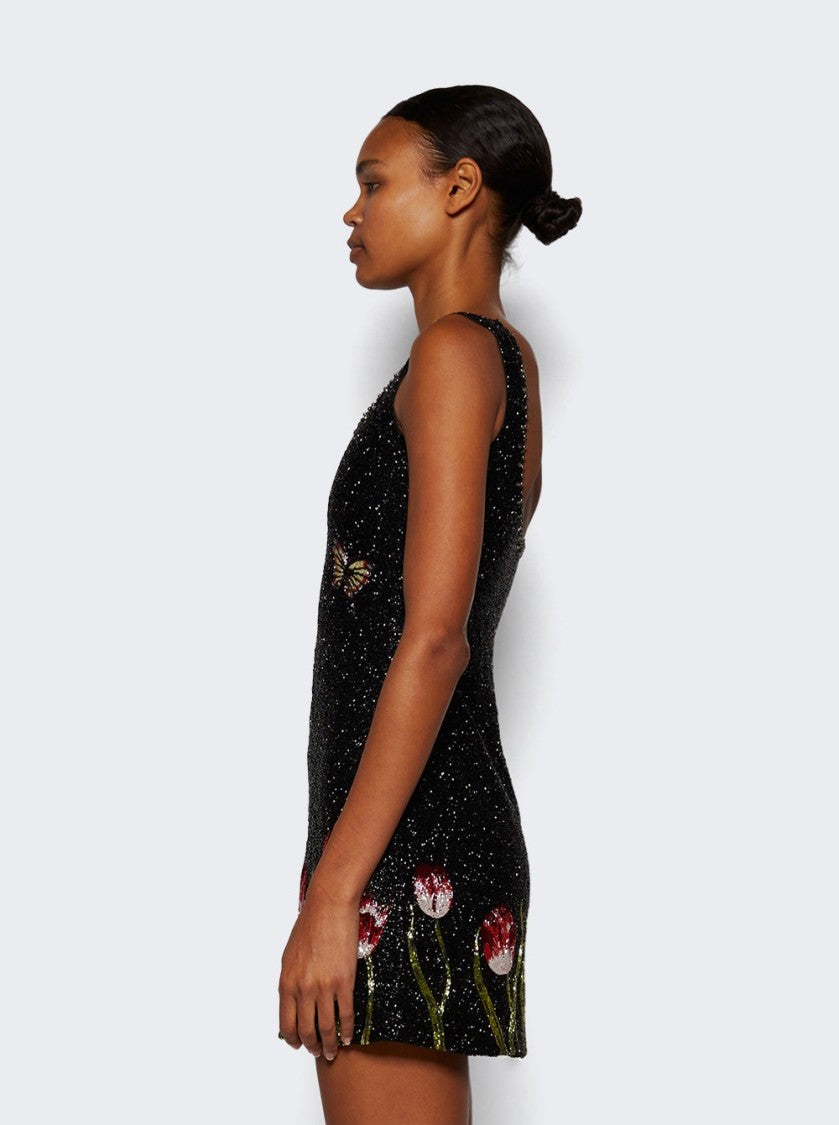 Clio Peppiatt Tulip Dress Black