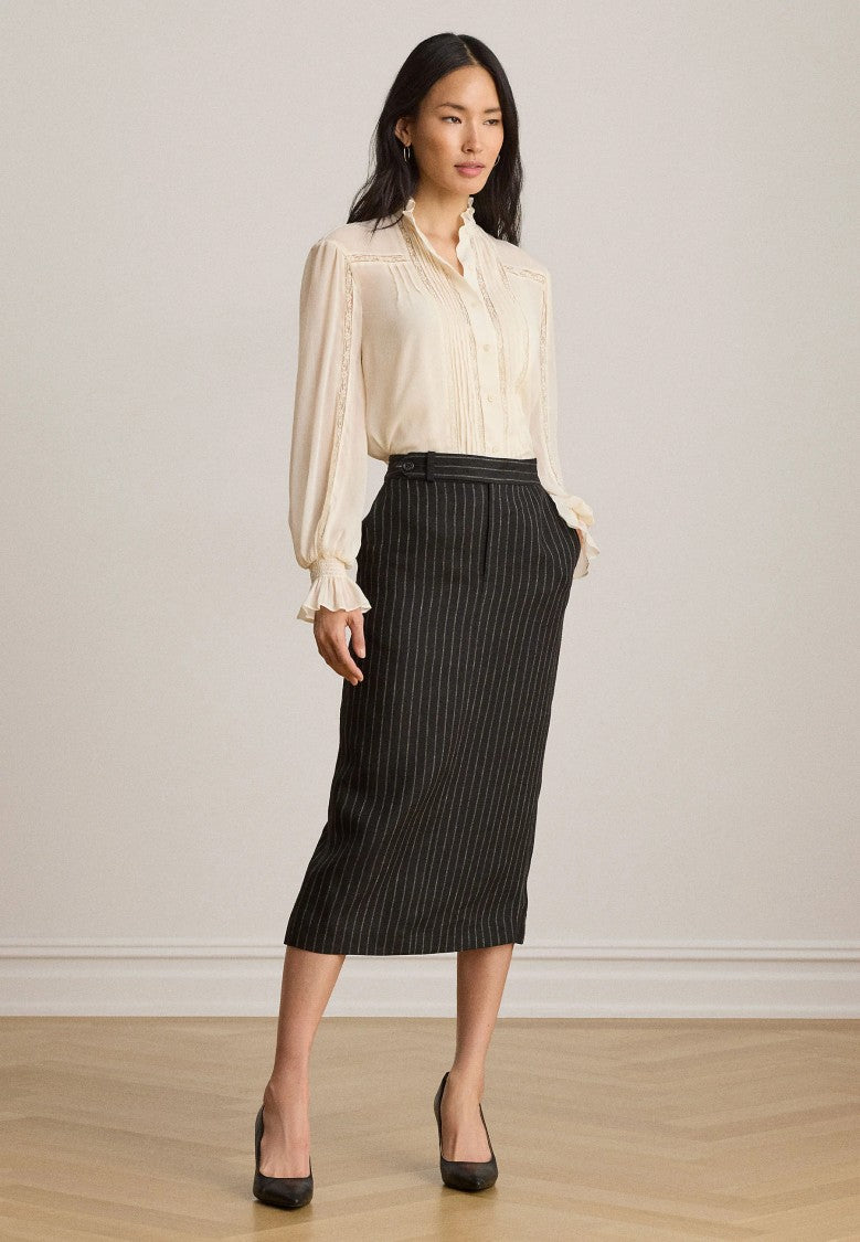 Lauren Ralph Lauren Vintage-Inspired Pintuck Lace Blouse