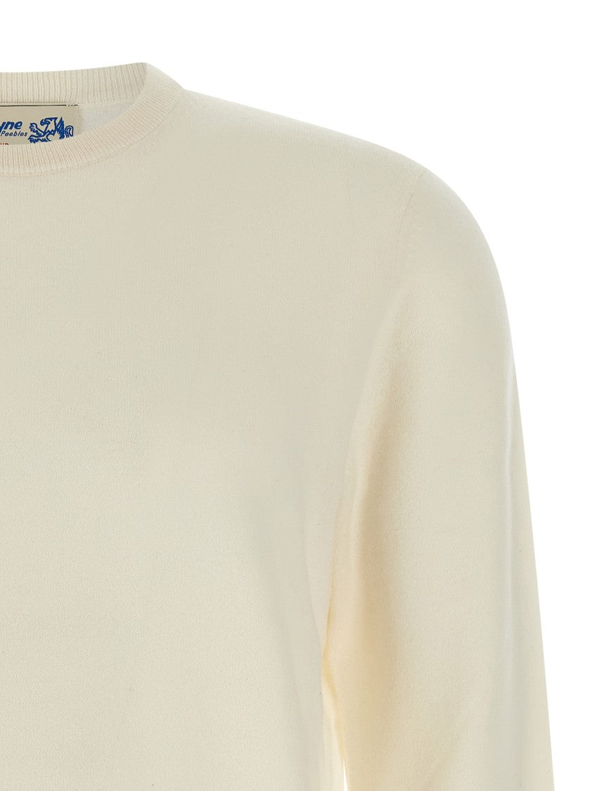 Ballantyne Cashmere Crew Neck Sweater With Long Cuffed Sleeves