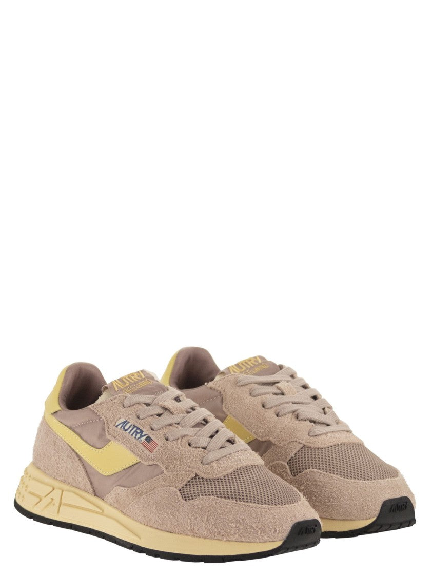 Autry Reelwind - Suede And Technical Textile Trainer