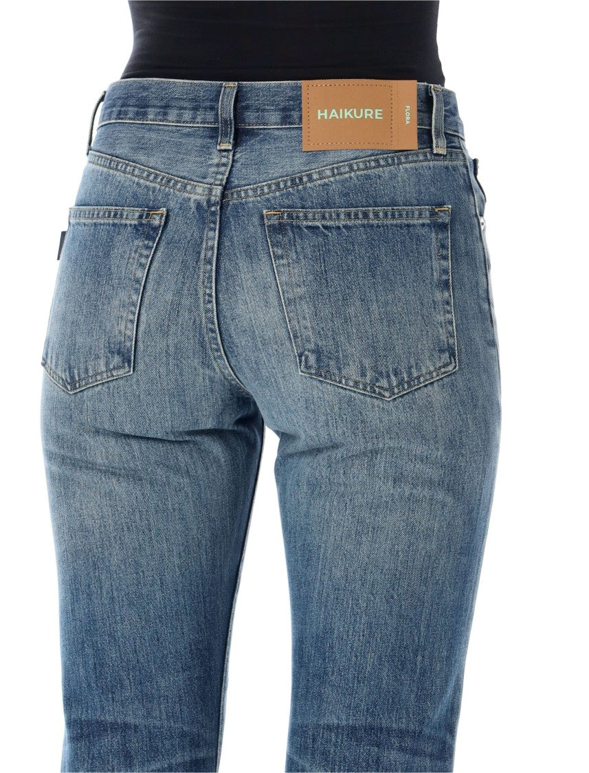 Haikure Faded Blue Flora Blue Rider Jeans