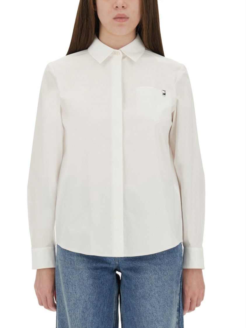 Tory Burch Regular Fit Cotton Poplin Shirt