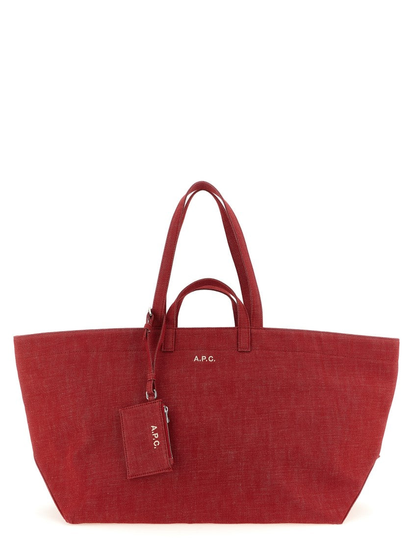 A.P.C. 'Le Drummer Toile' Large Shopping Bag