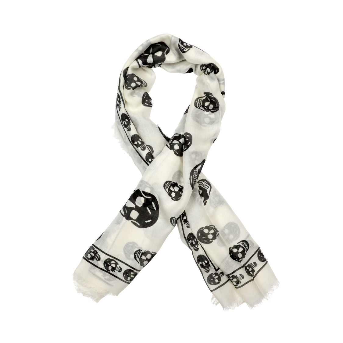 Alexander Mcqueen Skull Silk Scarf